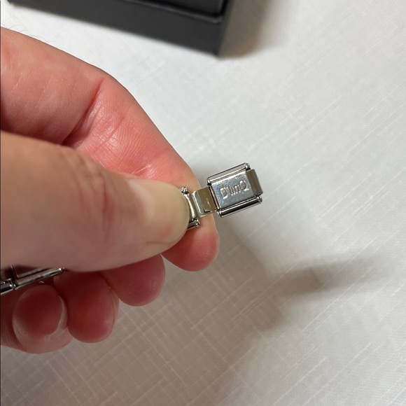 D’linq Lot of 6 Charms for Bracelet Stainless Steel Italy Stretch - Picture 5 of 7